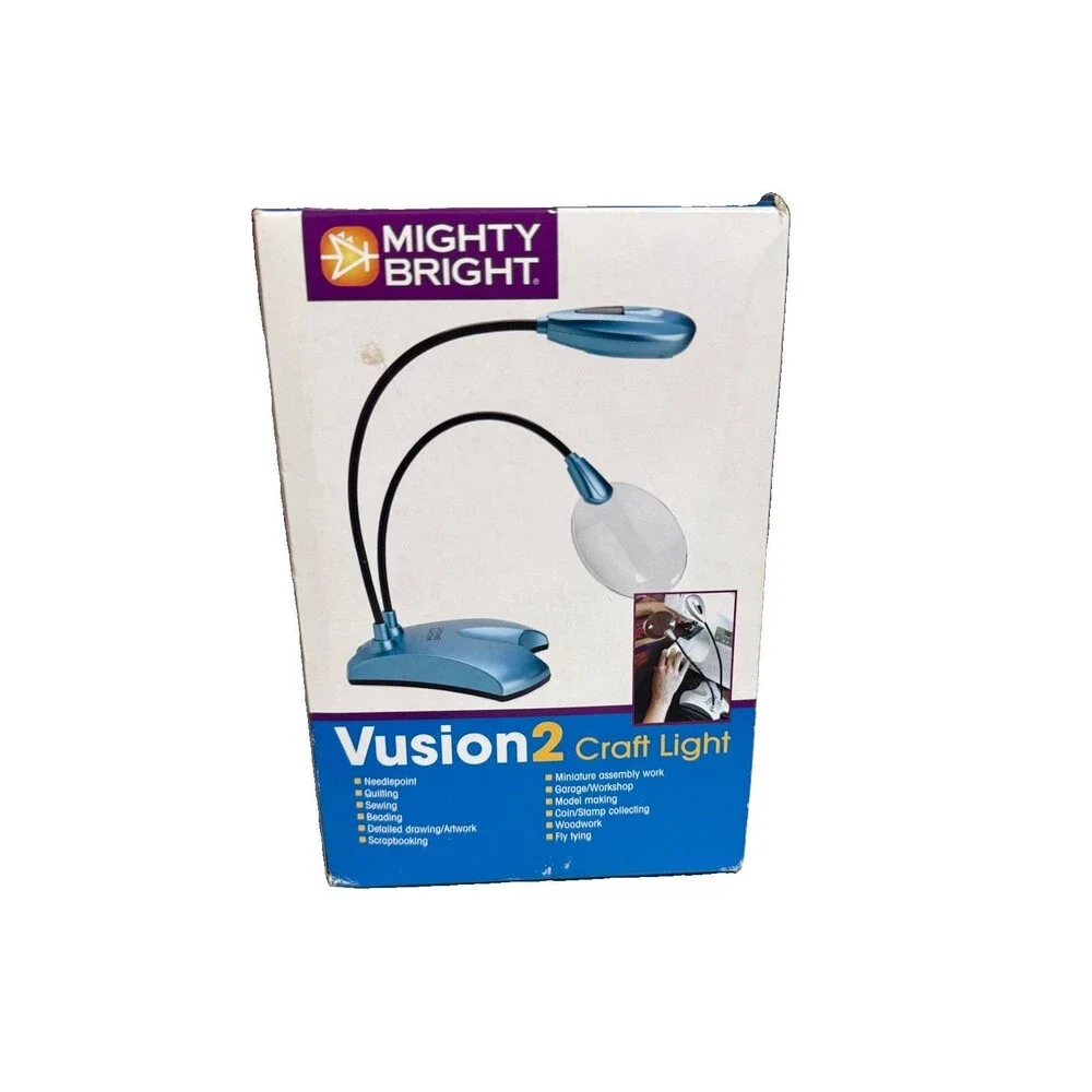 MIGHTY BRIGHT VUSION LED ALL PURPOSE CRAFT LIGHT New Sealed Box Blue